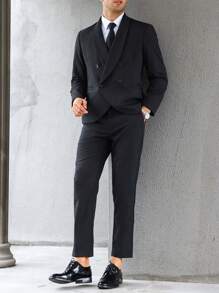 Manfinity Mode Men Double Breasted Blazer & Suit Pants