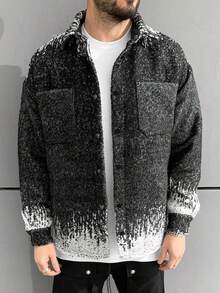 Manfinity Homme Nam Khối màu Len Áo khoác - Nhiều màu - Xem 3