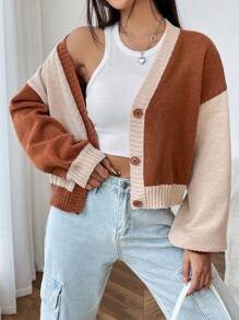 SHEIN EZwear 女士開襟衫 - 棕色 - 查看 1