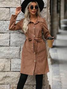 SHEIN LUNE 外套 - 卡其色 - 查看 4