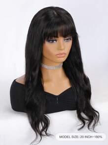 穿戴&無膠4X4預切透明蕾絲無膠180%小波浪帶閉合假髮人類頭髮空氣帽子假髮感覺空氣流動全部 - SNatural - 查看 2