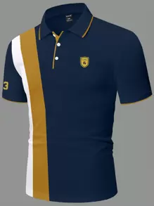 Manfinity Homme Áo sơ mi công sở Polo thông thường có kích thước lớn cho nam - Nhiều màu - Xem 3