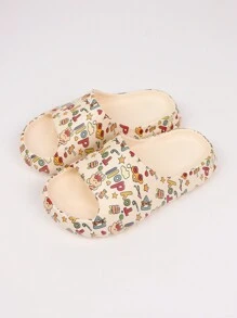 pueenb Toydoii Hoạt Hình Dễ Thương Quà Tặng Hình Trái Tim Gấu Dép Nữ, Dép Chống Trơn Trong Nhà, Giày Đi Trong Nhà Hở Ngón - Nhiều màu - Xem 4