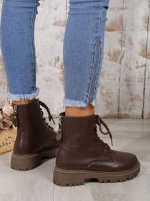 Của phụ nữ Giày ống Ankle Và Giày bốt ngắn - màu nâu - Xem 3