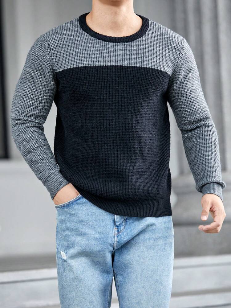 Men Two Tone Sweater