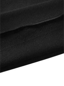 男士汽车印花袋鼠口袋抽绳连帽衫，秋季款，长袖上衣 - 黑色 - 查看 5