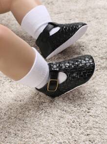 1pair Infant's Hand-Woven Literary Style Flat Shoes, Suitable For All Seasons