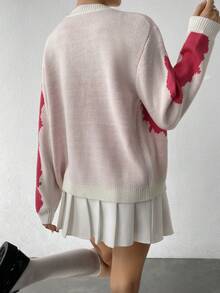 SHEIN Unity 撞色落肩袖前紐扣開襟衫 - 彩色 - 查看 2
