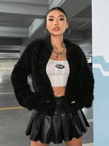 Muchica Women's Zip-front Cardigan - Black - View 7