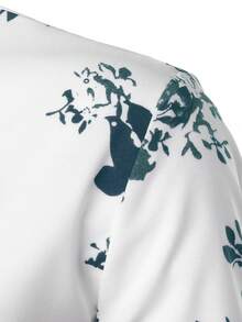 男士印花襯衫 - 綠色 - 查看 4