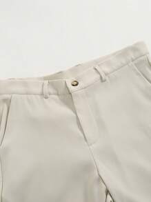 Manfinity Mode Men's Solid Color Three-piece Suit - Apricot - View 6