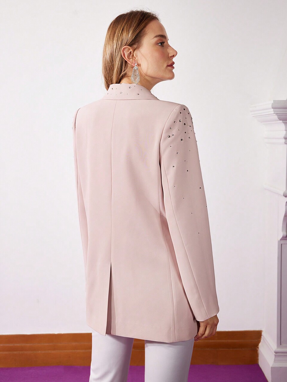 MOTF RHINESTONE EMBELLISHED BLAZER