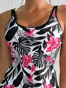 Swim Lushoire 瑞士印花吊帶背心比基尼套裝 - 彩色 - 查看 4