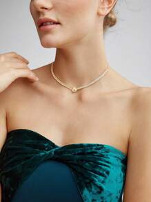 MOTF PREMIUM 鑽石結頸鏈 - 金色 - 查看 4