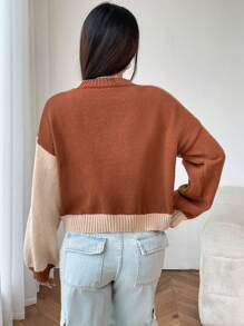 SHEIN EZwear 女士開襟衫 - 棕色 - 查看 2