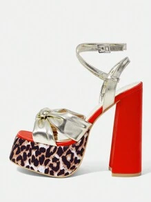 SheIn SXY Women's High Heeled Sandals - Multicolor - View 2