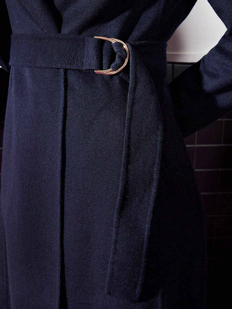 MOTF BELTED WOOL-BLEND COAT