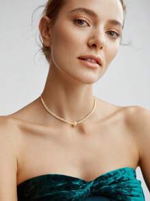 MOTF PREMIUM 鑽石結頸鏈 - 金色 - 查看 6