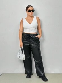 SHEIN Essnce 加3入組實色背心，外出穿搭必備 - 彩色 - 查看 8