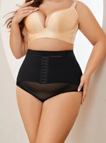 High Waist Tummy Control Shaping Bottoms - Black - View 8
