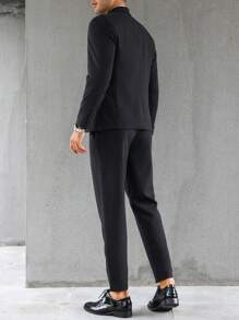 Manfinity Mode Men Double Breasted Blazer & Suit Pants