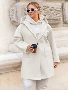 RueChic Tela De Lana De Gran Tamaño - Blanco - Ver 3