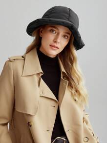 MOTF PREMIUM CURVED BLACK CASUAL BUCKET HAT - Black - View 2