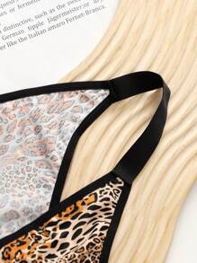 Plus Leopard Print Panty - Multicolor - View 5