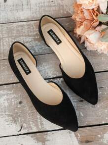2025 Autumn Fashionable Women's Flat-Soled Hollow Shoes, Comfortable Non-Slip Hollow Shoes - Black - View 3