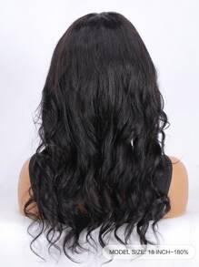 Wear Go Glueless Bouncy Loose Wave 4x4 Pre Cut Pre Plucked Glueless Lace Closure Human Hair Wig With Face Framing Soft Fringe Air Bangs 180% Density Non Slip Pure Stretch Breathable Cap - SNatural - View 5