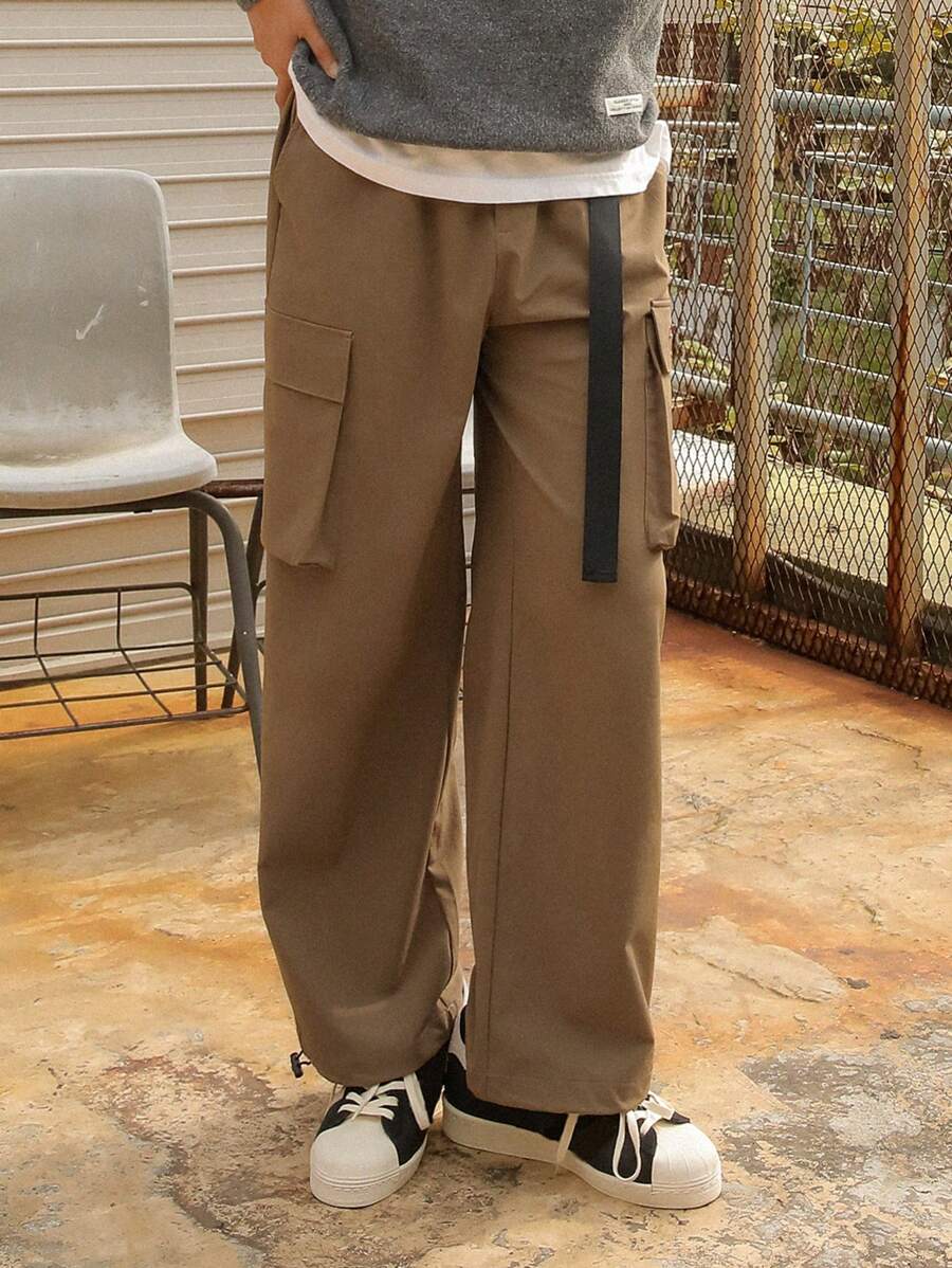 DAZY Men's Back To School Cargo Cargo Pants Men Joggers - Brown - View 1