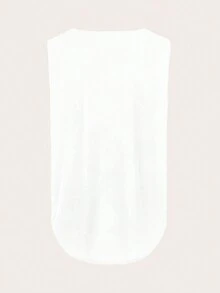 Manfinity LEGND Men's Skull & Barbell Printed Tank Top - White - View 3