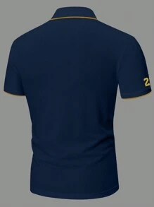 Manfinity Homme Áo sơ mi công sở Polo thông thường có kích thước lớn cho nam - Nhiều màu - Xem 2