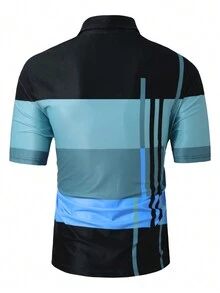 Manfinity Homme Men Plus Striped Polo Shirt - Multicolor - View 2