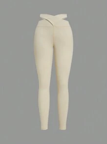 Lifespree Leggings deportivos con abertura cintura cintura