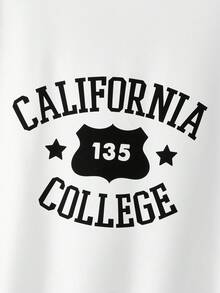 Tatiana Trad Art Sudadera De Cuello Redondo Con Letras Impresas En Talla Grande Para Mujeres - Blanco - Ver 2