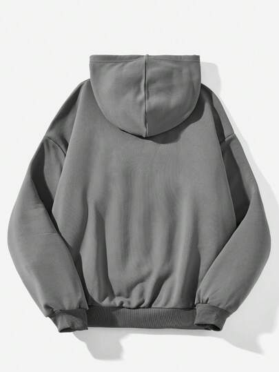 SHEIN EZwear Sudadera Con Capucha Casual De Ajuste Holgado Para Mujer Con Diseño De Pentagrama Impreso