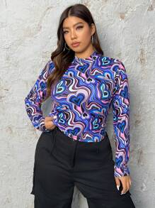 SHEIN ICON 女士大碼t恤 - 彩色 - 查看 4