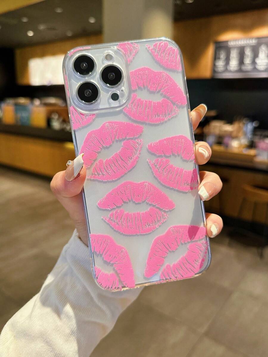 Silicone Shockproof Phone Case Compatible With IPhone - Pink - View 1