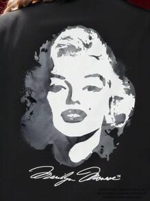 Marilyn Monroe X SHEIN Marilyn Monroe線大碼西裝 - 黑色 - 查看 7