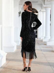 Allurite Viền rìa Bọc Kim sa Đầm - màu đen - Xem 2