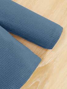 SHEIN Baby Girl 3pcs Solid Mock Neck Ribbed Knit Tee - Multicolor - View 4