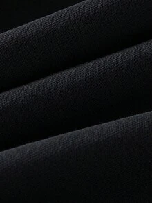 Men's Fashionable Printed Casual Jogger Pants - Black - View 3