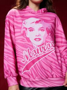 Marilyn Monroe X SHEIN Sudadera De Mujer Línea Marilynmonron