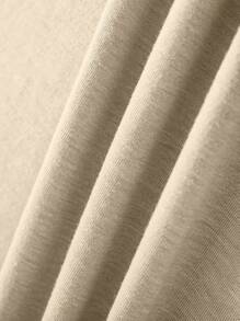 SHEIN Letter Graphic Tee Graphic Tees Women Tops - Beige - View 4