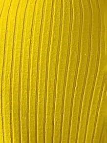 Chiquease Solid Ribbed Knit Sweater Dress - Yellow - View 7