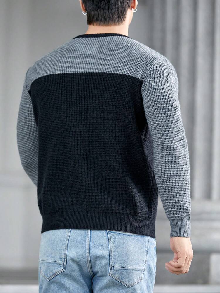 Men Two Tone Sweater