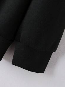 Manfinity Homme Men 1pc Cartoon Graphic Drop Shoulder Sweatshirt - Black - View 3