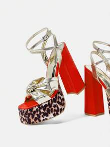 SheIn SXY Women's High Heeled Sandals - Multicolor - View 1