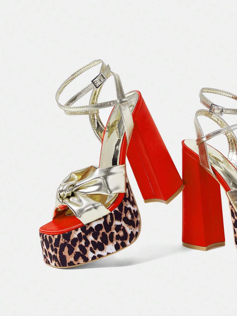 SheIn SXY Women's High Heeled Sandals - Multicolor - View 1